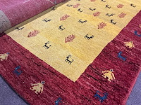 Handgeknoopt iraans gabbeh tapijt in wol (6x) - afbeelding 7 van  8