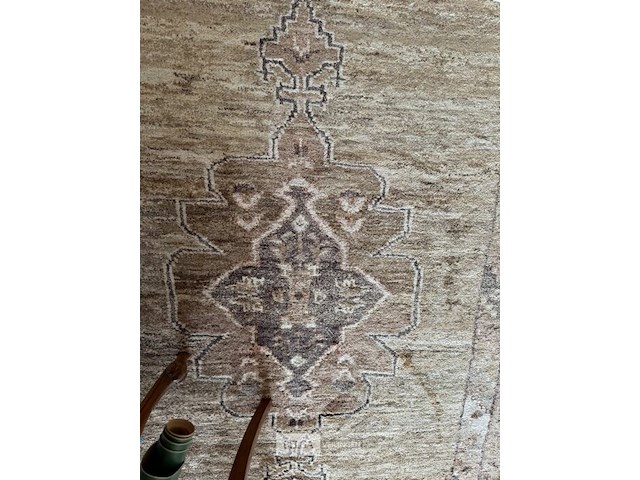 Handgeknoopt zijde-katoenen tapijt van 250x350 cm - afbeelding 3 van  3