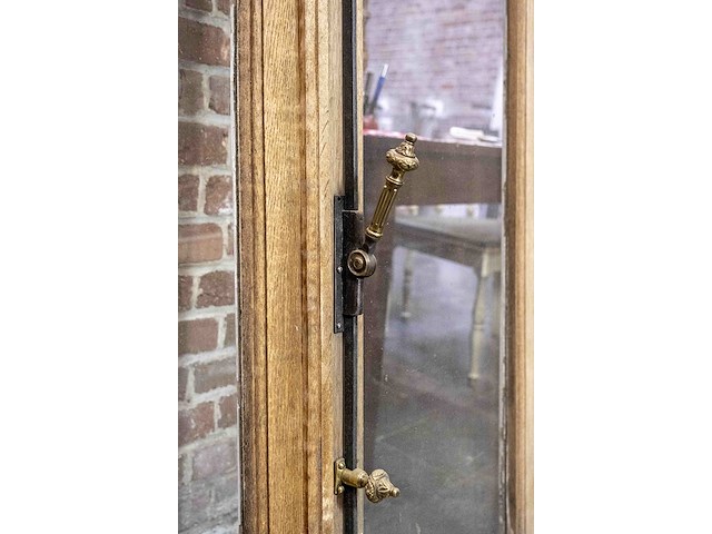 Handgemaakt eiken raam uit 1864 art nouveau - afbeelding 3 van  3