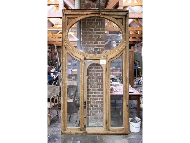 Handgemaakt eiken raam uit 1864 br145 h270 - afbeelding 1 van  3