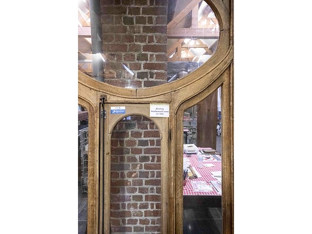 Handgemaakt eiken raam uit 1864 br145 h270 - afbeelding 2 van  3