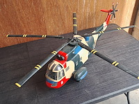 Handgemaakte helikopter in puur hout.levenswerk)westland sea king mk.48 blegische luchtmacht (sar) rs 02 l 1060mm b 800mm