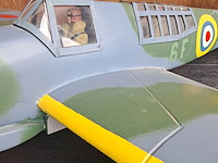 Handgemaakte vliegtuig in puur hout(levenswerk) brits carrier-based jachtvliegtuig-verkenner wo2 fairey fulmar. l 810mm b 1000mm h 300mm - afbeelding 2 van  5