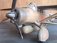 Handgemaakte vliegtuig in puur hout(levenswerk) westland lysander mk.gebruikt door royal airforche l 680mm b 1040mm h 270mm - afbeelding 5 van  5