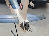 Handgemaakte vliegtuig in puur hout.(levenswerk)brist vliegtuigboot wo2 short sunderland (bommenwerper) l 1117mm b 1442mm h op poot 1470 mm - afbeelding 4 van  6