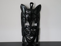 Handgesneden houten masker - centraal-afrikaanse republiek