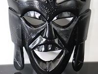 Handgesneden houten masker - centraal-afrikaanse republiek - afbeelding 6 van  7