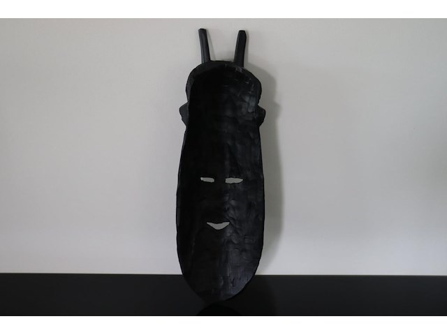 Handgesneden houten masker - afbeelding 4 van  9