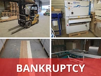 Handling & lifting, houtbewerkingsmachines en vinylvloeren - faillissement