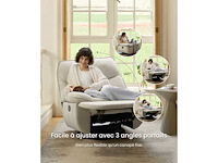 Handmatige draai- en kantelrelaxstoel (lichtgrijs) - afbeelding 5 van  9