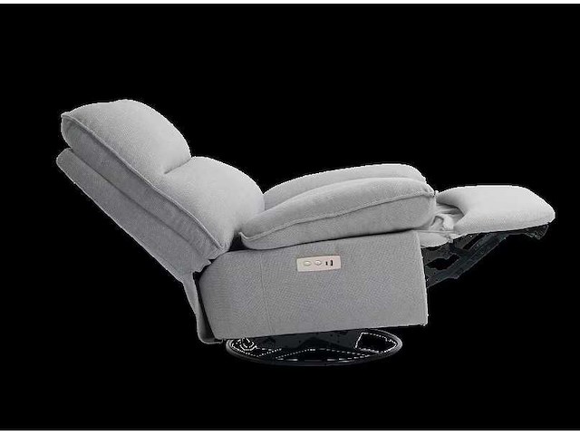 Handmatige draai- en kantelrelaxstoel (lichtgrijs) - afbeelding 7 van  9