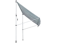 Handmatige intrekbare luifel teleskopische luifel zonder boren 3l x 1,5l m - afbeelding 3 van  7