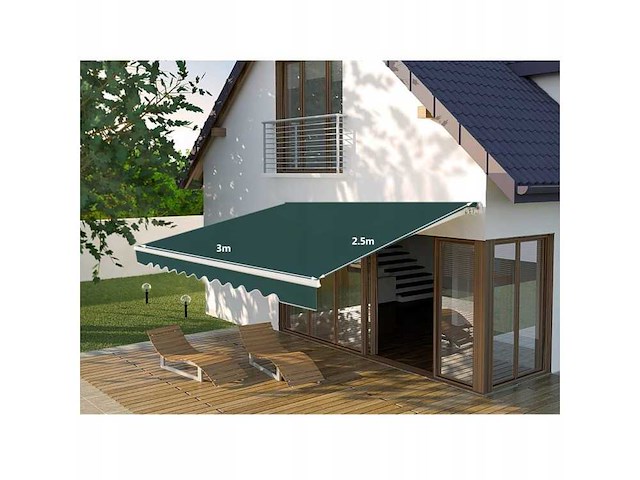 Handmatige luifel - 250 x 300 cm - afbeelding 3 van  6