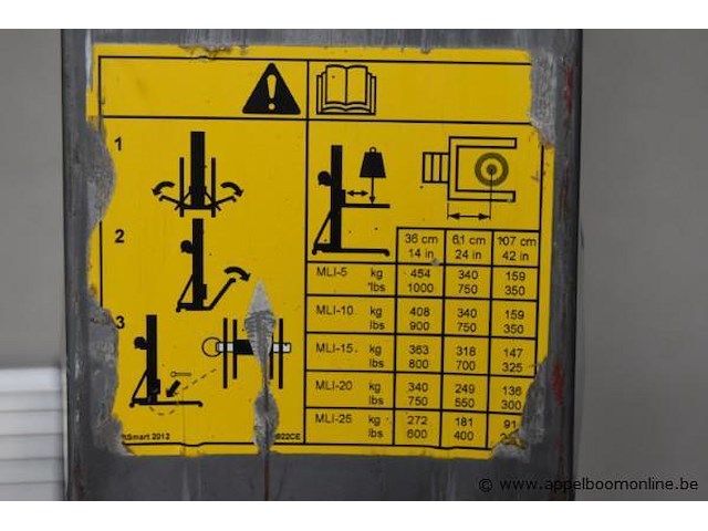 Handstapelaar, liftsmart, mli-20 industrial pro series - afbeelding 3 van  4