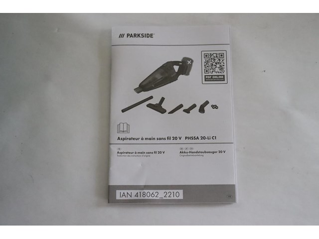 Handstofzuiger parkside inc. smart lithium accu - afbeelding 3 van  12