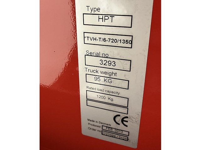 Handtranspallet manueel 1400kg - afbeelding 5 van  5