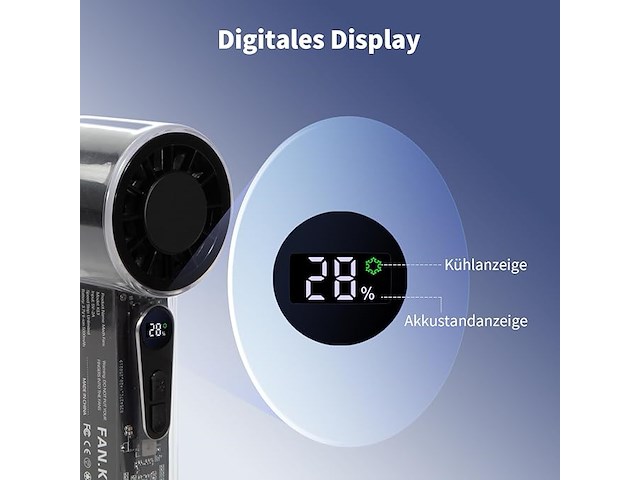 Handventilator met ijskoeler - afbeelding 2 van  5