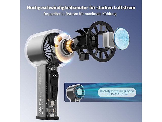 Handventilator met ijskoeler - afbeelding 4 van  5