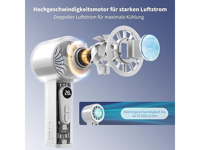 Handventilator met ijskoeler - afbeelding 3 van  5