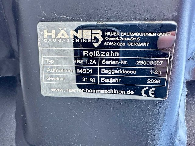 Haner - 2026 - hrz 1.2a - ripper - afbeelding 3 van  11