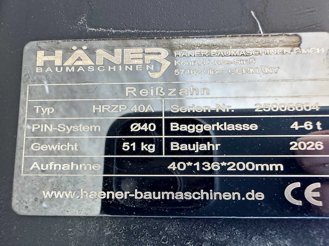 Haner - 2026 - hrzp 40a - ripper - afbeelding 2 van  10