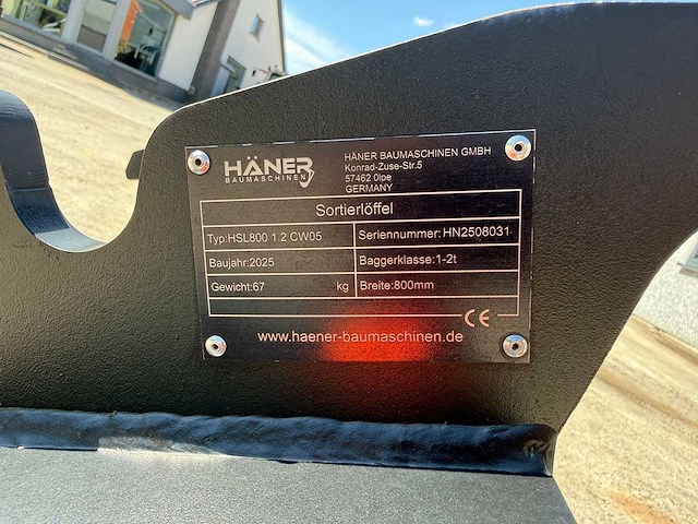 Haner - 2026 - hsl800 - voorzetapparatuur - afbeelding 3 van  11