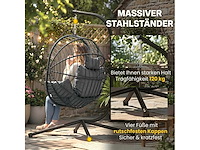 Hangende eierstoel, hangmatstoel, binnen- en buitenschommel - afbeelding 4 van  5