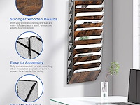 Hangende metalen documentenmap 10 houten vakken - afbeelding 3 van  4