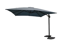 Hangende parasol donkergrijs - 300x300 cm - afbeelding 2 van  3