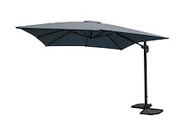 Hangende parasol donkergrijs - 300x300 cm - afbeelding 3 van  3