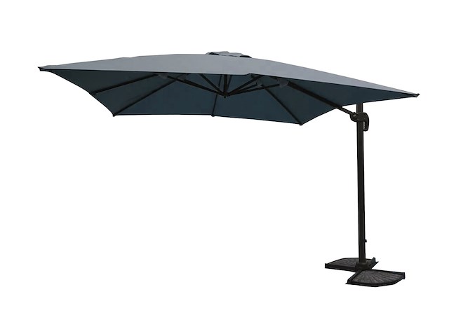 Hangende parasol donkergrijs - 300x400 cm - afbeelding 1 van  1