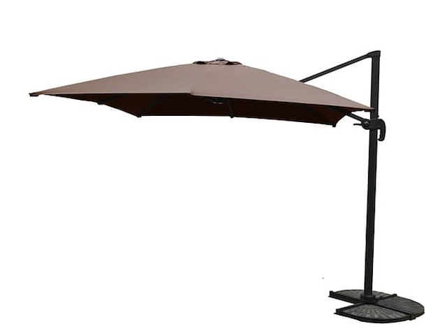 Hangende parasol taupe 300x300cm - afbeelding 1 van  2