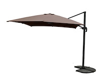 Hangende parasol taupe 300x300cm - afbeelding 1 van  2
