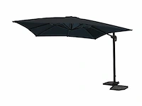 Hangende parasol zwart - 300x400 cm