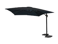 Hangende parasol zwart 300x300 cm - afbeelding 2 van  3