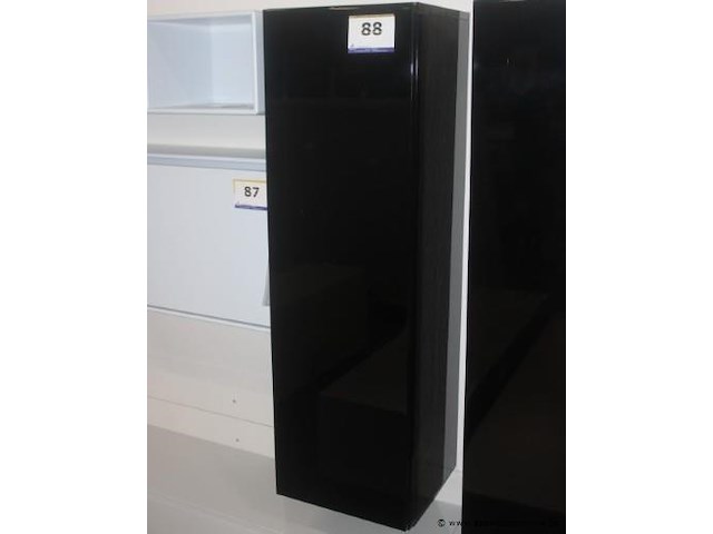 Hangkast 1deur lak zwart glanzend - afbeelding 1 van  2