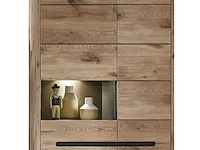 Hangkast bellini 90cm 2 deuren - eik/antraciet - afbeelding 1 van  6