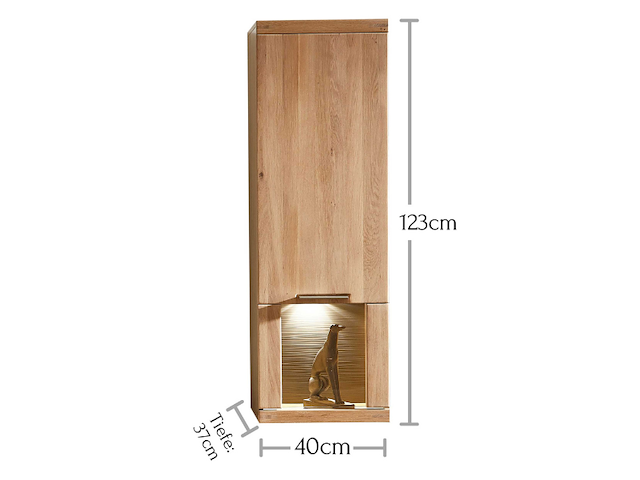 Hangkast blanka 40x123cm - eik - afbeelding 1 van  3