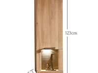 Hangkast blanka 40x123cm - eik - afbeelding 1 van  3