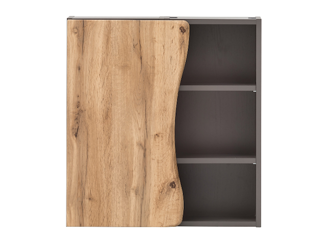 Hangkast karan 60cm 1 deur - eik/antraciet - afbeelding 2 van  7