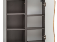 Hangkast karan 60cm 1 deur - eik/antraciet - afbeelding 3 van  7
