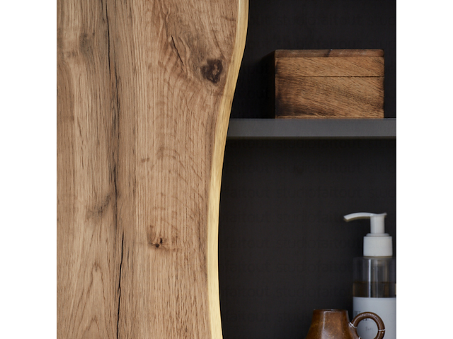 Hangkast karan 60cm 1 deur - eik/antraciet - afbeelding 5 van  7