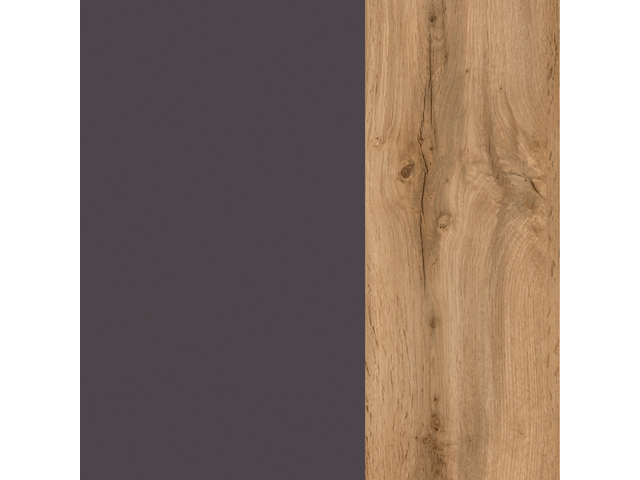 Hangkast karan 60cm 1 deur - eik/antraciet - afbeelding 6 van  7