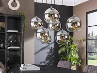 Hanglamp bessy 7 lampkappen-oud zilver - afbeelding 2 van  4
