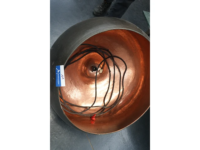 Hanglamp gehamerd metaal ø65 cm - afbeelding 2 van  4
