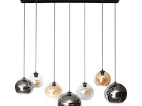 Hanglamp glenn-chroom/amber/lichtgrijs - afbeelding 5 van  6
