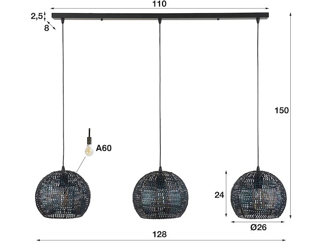 Hanglamp kori rond - afbeelding 4 van  4
