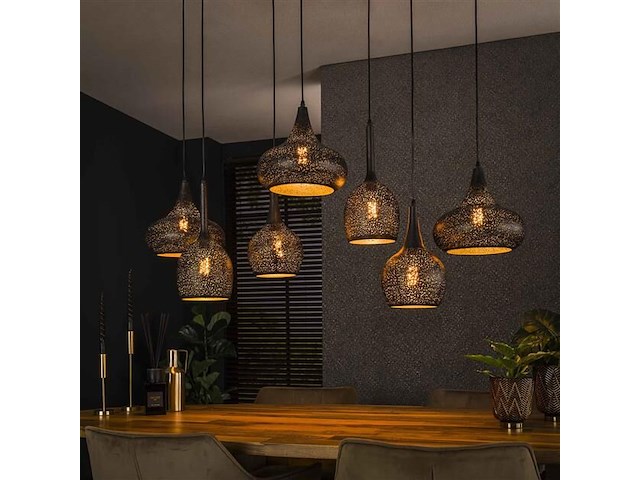 Hanglamp zeppos 120 cm-artic zwart - afbeelding 1 van  5