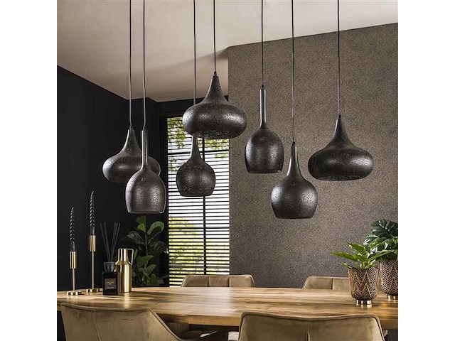 Hanglamp zeppos 120 cm-artic zwart - afbeelding 2 van  5