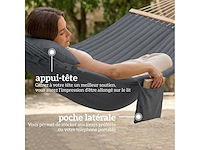 Hangmat 325 cm met extra lang kussen, gewatteerde stof - afbeelding 4 van  4